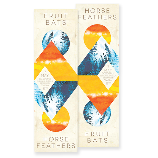 Boston Rocks: Fruit Bats | Horse Feathers Limited Edition Poster